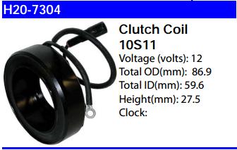 Magneto de compresor/ Magnetic Clutch Coil Suzuki Grand Vitara 10S11 2 Cables