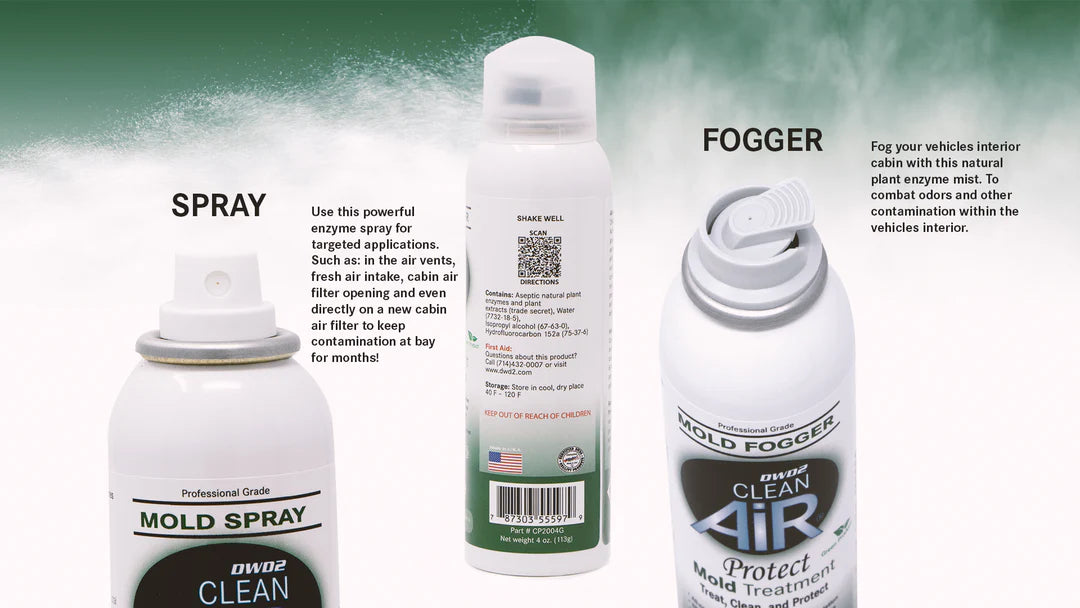 Clean Air DWD2 Mold Treatment- Elimina el Moho, Virus y Bacterias