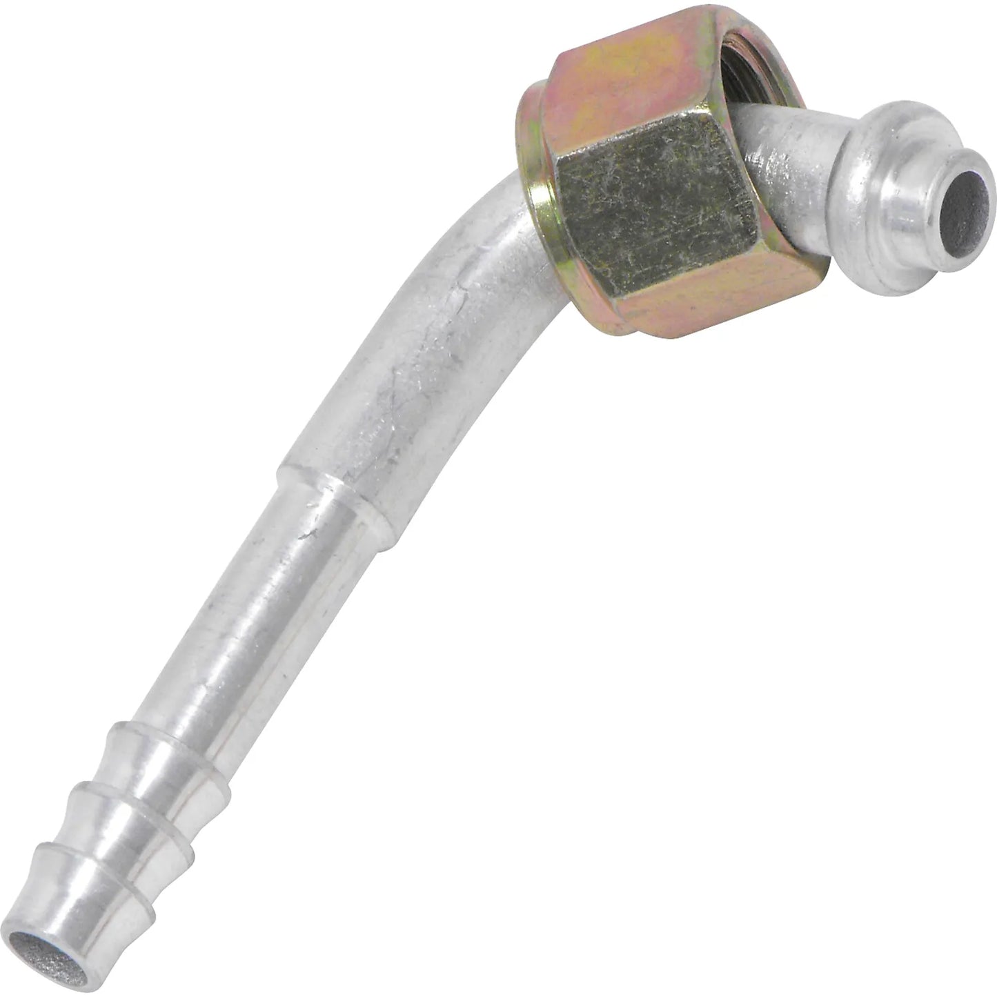 Aluminum 90º Female Oring Barb Fitting